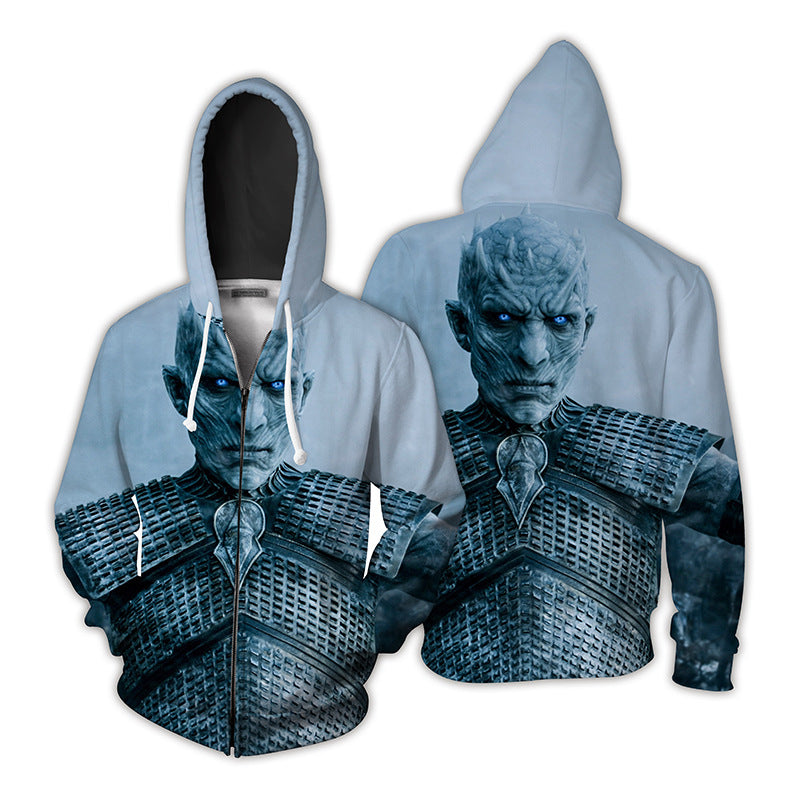 Grinch Hoodie Grinch 3D Printing Spoof Zipper Hooded Sweater