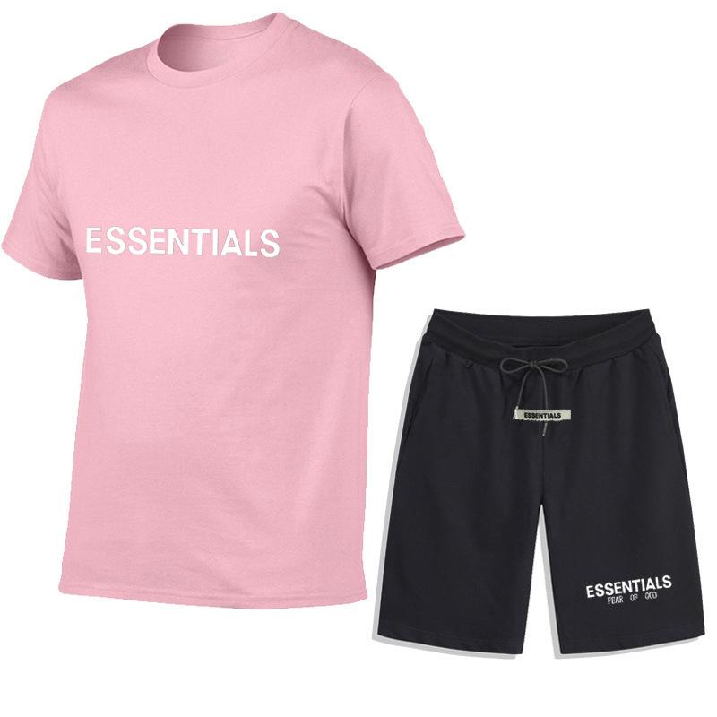 Fear of God Fog T Shirt Essentials Casual Sports Short Sleeve Shorts Set