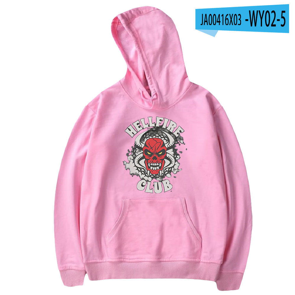 Stranger Things Hellfire Club Hoodie Hoodie Loose Sweater