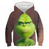Grinch Hoodie Grinch 3D Printed Sweater Children's Clothing