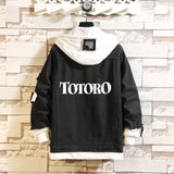 Comic Denim Jacket Spring and Autumn Men's and Women's Casual Loose Denim Jacket