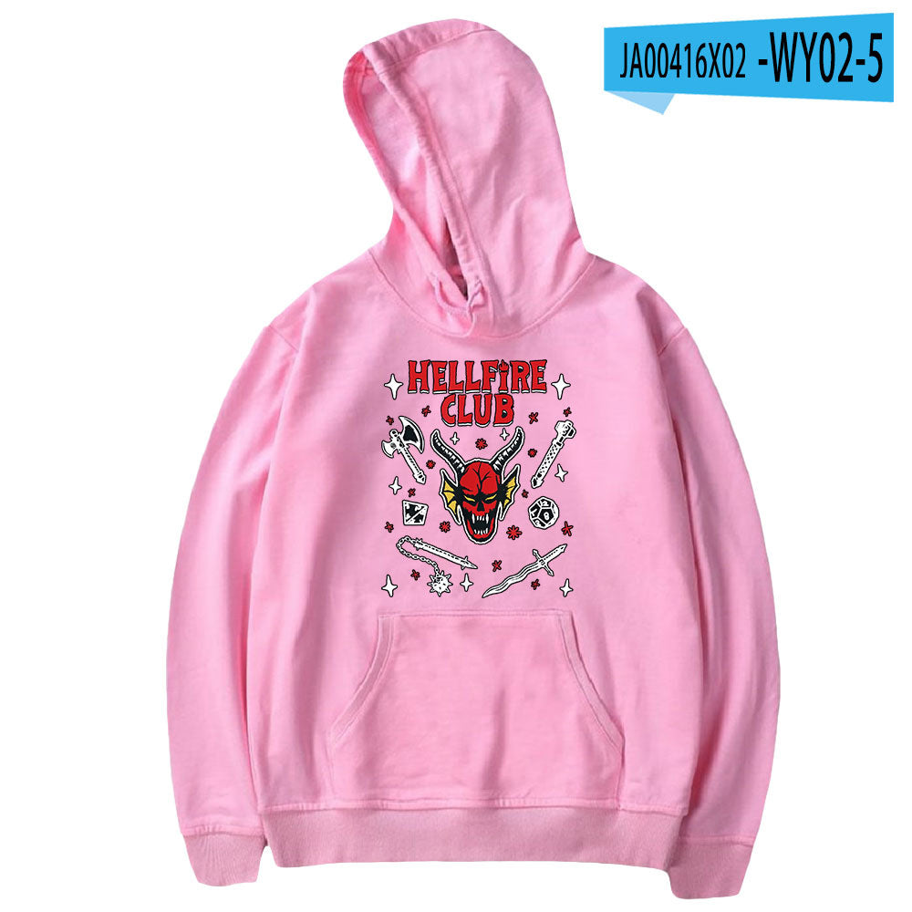 Stranger Things Hellfire Club Hoodie Hoodie Loose Sweater