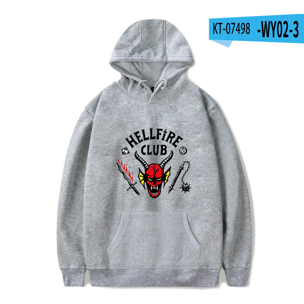 Stranger Things Hellfire Club Hoodie Hoodie Loose Sweater