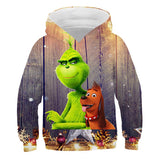 Grinch Hoodie Grinch 3D Printed Sweater Children's Clothing