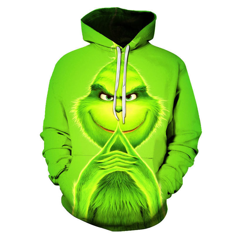 Grinch Hoodie 3D Printed Men's and Women's Hoodie Autumn