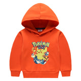 Children Pokemon Pikachu Hoodie Children's Hooded Sweatshirt