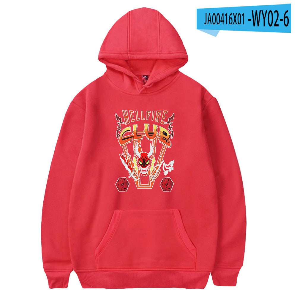 Stranger Things Hellfire Club Hoodie Hoodie Loose Sweater
