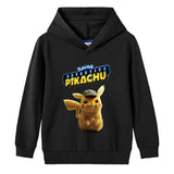 Children Pokemon Pikachu Hoodie Boys and Girls Cotton Hooded Sweater