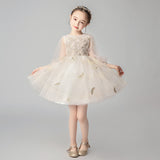 Princess Charlotte Flower Girl Dress Evening Dress Host Costume for Piano Performance