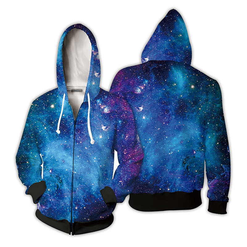 Grinch Hoodie Grinch 3D Printing Spoof Zipper Hooded Sweater