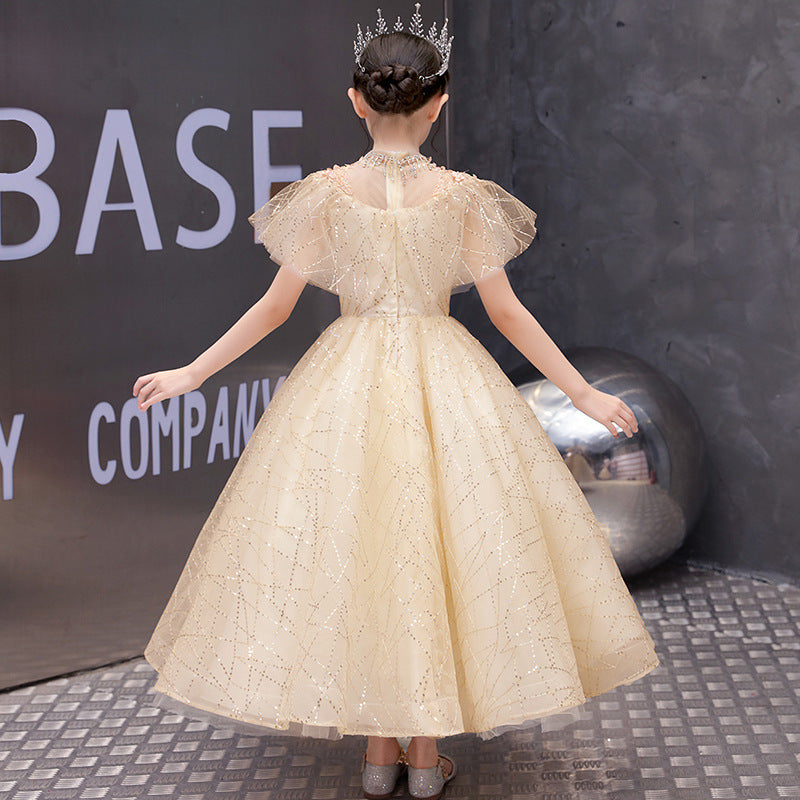 Princess Charlotte Flower Girl Dress Evening Gown Princess Dress Children's Wedding Dress Costume for Piano Performance