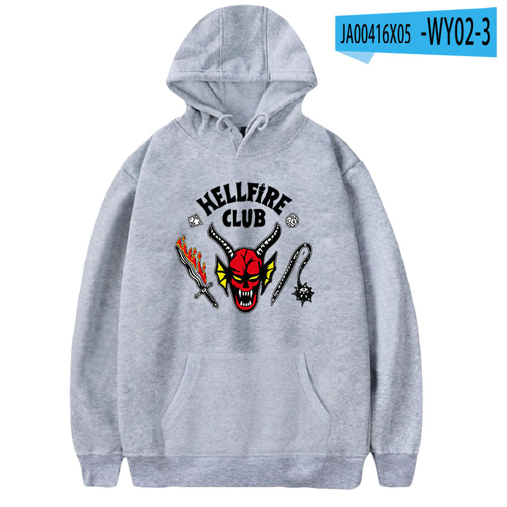 Stranger Things Hellfire Club Hoodie Hoodie Loose Sweater