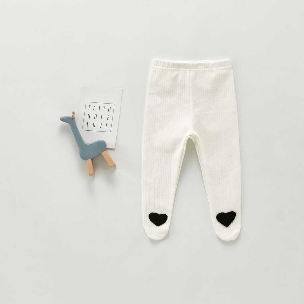 Autumn Pants Baby White Base Pantyhose Leggings