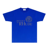 Rhude T Shirts Printed Trendy Pure Cotton