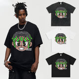 Vintage T-shirts Graffiti Trend Brand Cotton Short Sleeve T-Shirt