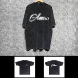 Amiri washed t-shirt gypsophila short sleeves