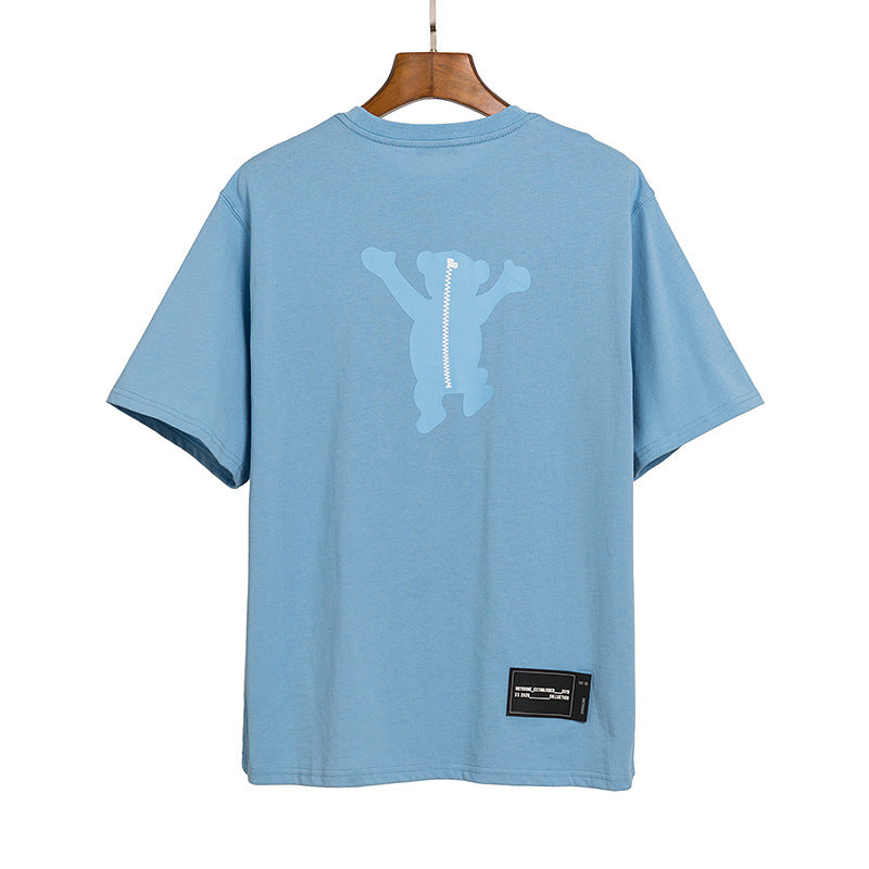 We11 Done T Shirts Bear Pattern Short Sleeve Summer Men and Women Same Style