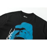 Travis Scott T Shirts Cactus Jack x Utopia Utopia joint crying blue face short sleeve