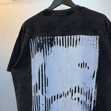 SAINT MICHAEL Vintage T Shirt Direct Spray Washing Water Old Short Sleeve