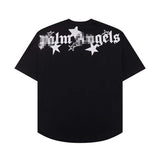 Palm Angels T Shirts Letter Print Short-Sleeve T-shirt Men's Loose Half Sleeve