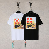 Caravaggio T-Shirts Spring and Summer Oil Painting round Neck Short Sleeve Men and Women