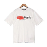 Palm Angels T Shirts Angel Letter Print Short-Sleeve T-shirt Men's Half Sleeve