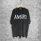 Amiri washed t-shirt misty star short sleeve