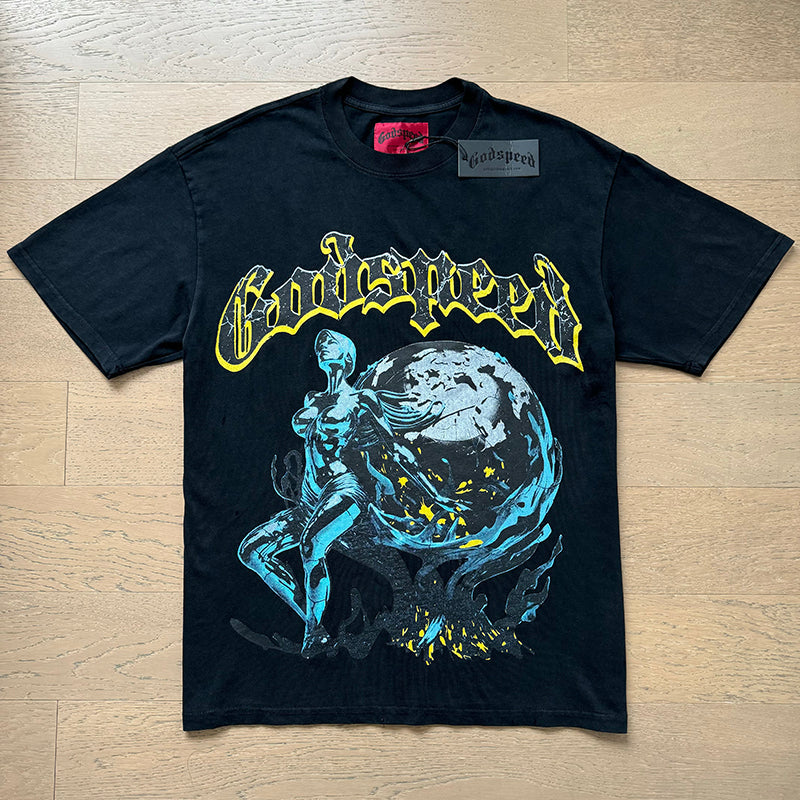 Godspeed T-Shirt Retro Fantasy Pattern