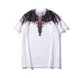 Marcelo Burlon T Shirt MB Wings Pattern Pure Cotton Men and Women Same Style