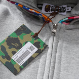 Bathing Ape Hoodie Shark Head Double Hood Camouflage Hooded Sweater Men's Autumn and Winter Cardigan Zipper Casual Couple Jacket