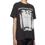 ERD T Shirts Figure Illustration Loose round Neck Short Sleeve