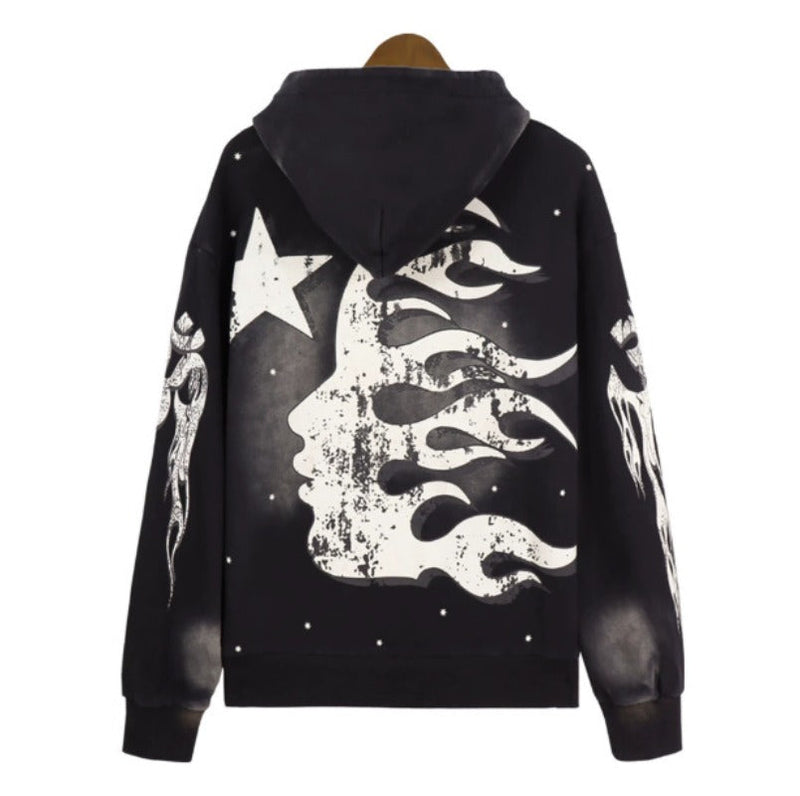 HS Hoodie Retro Distressed Loose