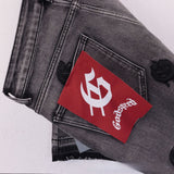 Godspeed Shorts Summer GOD Letter Pattern Embroidered Casual Denim Shorts