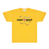Casablanca T Shirts Fashion Print Street