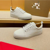 Louboutin-style red bottom shoes spring autum red bottom cl european station k-style british casual small black shoes good men's spike shoes