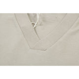 Fog Essentials T Shirts Spring/Summer FOG Season 9 Double Line Flocking Letter V-Neck Short Sleeves