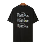 We11 Done T Shirts Letter Print Loose Large Size Men and Women Same Style