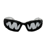 Trendy punk glasses dark series