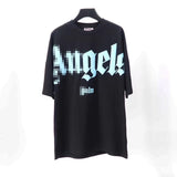 Palm Angels T Shirts Angel Foam Letter Short Sleeve T-shirt Men's Loose Half Sleeve