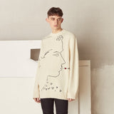 ERD Sweatshirt Crew Neck Pullover Sweater Leisure