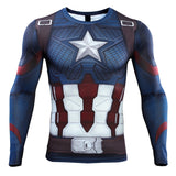 Marvel T Shirt Scale Combat Clothes Marvel T-shirt Long Sleeve