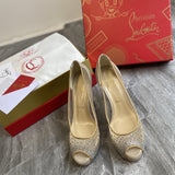 Louboutin-style red bottom shoes pure original high quality cl red bottom pure lust style high heels women's shoes - size high heels sandals banquet single product classy