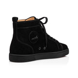 Louboutin-style red bottom shoes wintercl red bottom rivetsexport high-top sneakers tie back round toe cow suede casual shoes