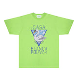 Casablanca T Shirts Fashion Print Street