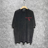 Amiri washed t-shirt sanskrit printing short sleeve
