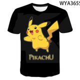 Men and Women Pokemon Pikachu T Shirt 3D Digital Printing round Neck Men's and Women's T-shirt