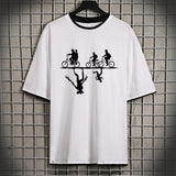 Stranger Things T Shirt Stranger Things Stranger Things Short Sleeve T-shirt Men's and Women's Loose Casual Large Size Couple Cotton Summer