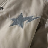 Bathing Ape jacket winter embroidery star baseball air force cotton jacket