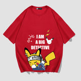 Men and Women Pokemon Pikachu T Shirt Y Pikachu Short Sleeve T-shirt