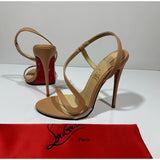 Louboutin-style red bottom shoes exportcl red bottom high heels socialite style elegant one-strap sandals socialite elegantsexy snake-shaped open-toe women's shoes